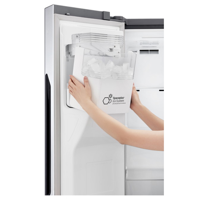 LG전자 양문형 냉장고 도어 제빙 시스템. 사진. LG전자 제공