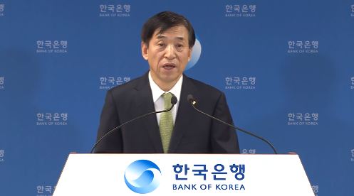 이주열 한국은행 총재. 사진. 한국은행