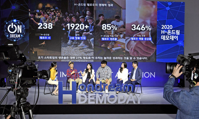 온라인으로 개최된 ‘H-온드림 데모데이’ 현장 진행 모습. 사진. 현대차그룹 제공