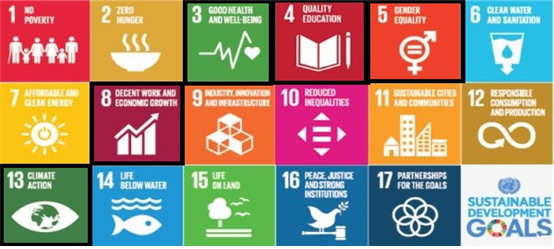 UN 17개 지속가능발전목표(SDGs) 사진. UN홈페이지 갈무리
