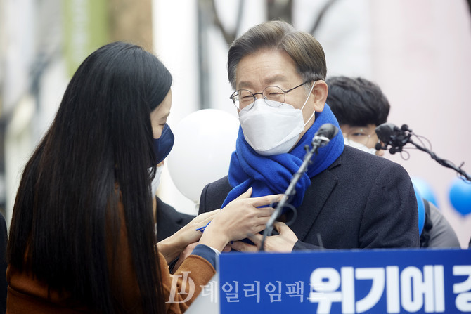 더불어민주당 이재명 대선후보. 사진. 구혜정 기자