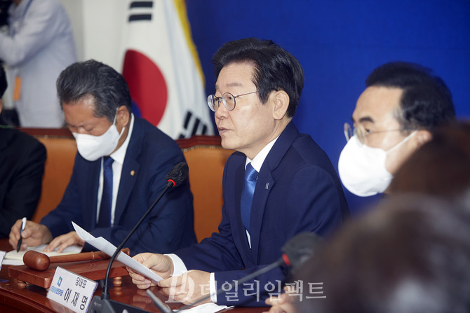 더불어민주당 이재명  대표. 사진. 구혜정 기자