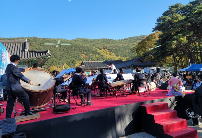 전통음악 합동 공연 모습. 사진 ․ 권영대 기자