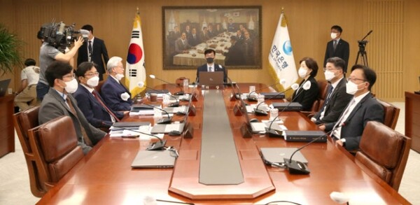 금통위 회의. 사진. 한국은행.