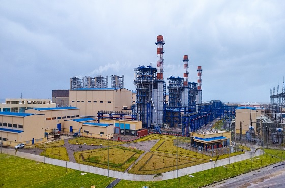 알제리 라스지넷 가스복합화력발전소 전경. 사진. 대우건설.