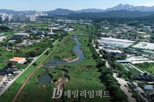 지난해 12월 환경부 지역맞춤형 통합하천사업에 선정된 '창릉천' 전경
