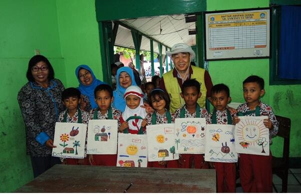 2015년 굿네이버스 글로벌 시민학교 인도네시아 봉사활동을 다녀온 김두성 씨. / 사진 = 김두성 제공. 