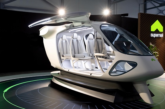 지난 2022년 7월 영국 런던에서 열린 판버러 에어쇼에서 현대자동차가 공개한 UAM 시제품. 사진=현대자동차