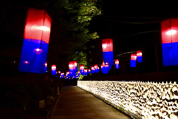 사진/청사초롱’ 6,000여개를 설치 환상적인 빛의향연연출