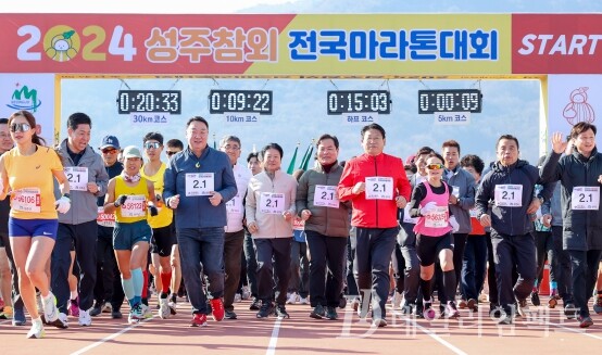 성주참외전국마라톤대회 모습./사진=성주군